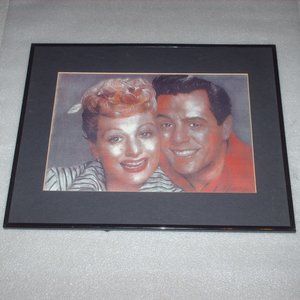 Vintage Lucille Ball & Desi Arnaz framed picture